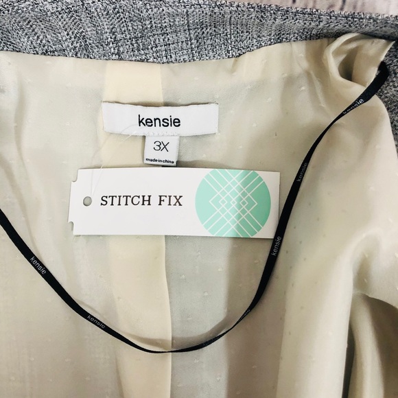 NWT Kenzie Gray Jacket Stitch Fix 3 XL - Picture 3 of 5